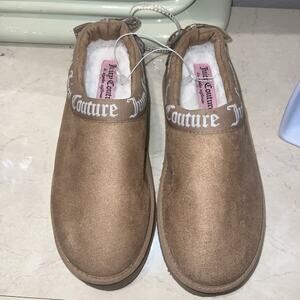 NEW Juicy Couture Women’s Olyana Dark Natural Closed Toe Slippers Size 8